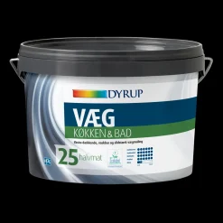 Dyrup vægmaling køkken og bad 25 hvid 4,5 L