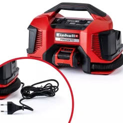 Einhell Pressito 18V hybridkompressor 6i1 med 8 dele solo