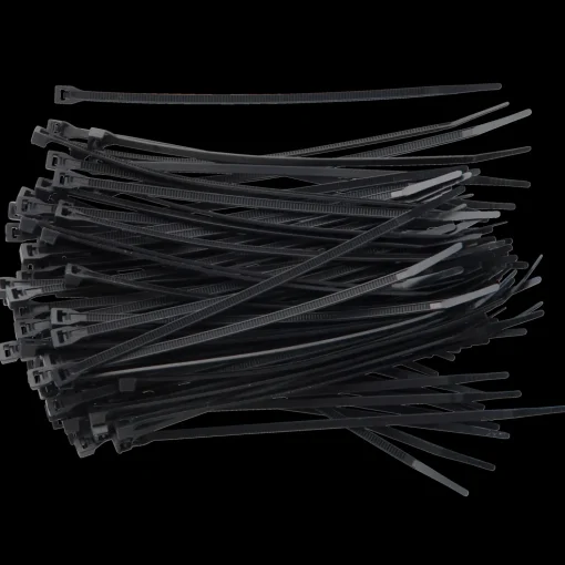 E-Line kabelstrips 3,6x150 mm 100 stk sort