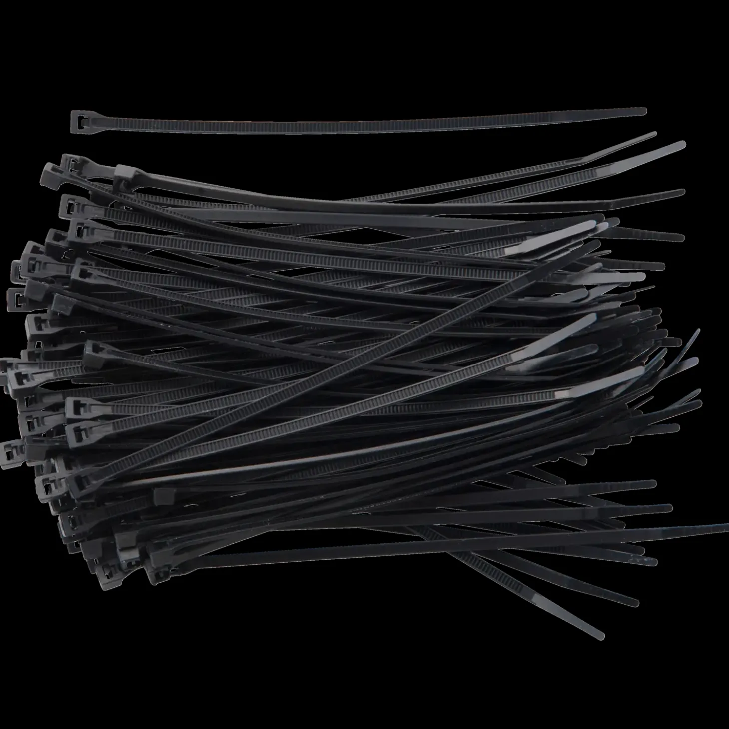 E-Line kabelstrips 3,6x150 mm 100 stk sort