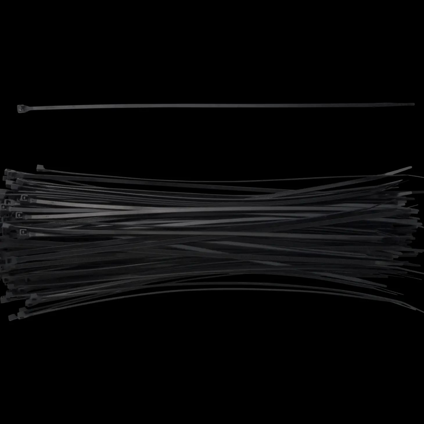 E-Line kabelstrips 4,8x385 mm 100 stk sort