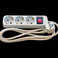 E-Line schuko stikdåse 3-vejs 1,5m 3x1,5 mm2