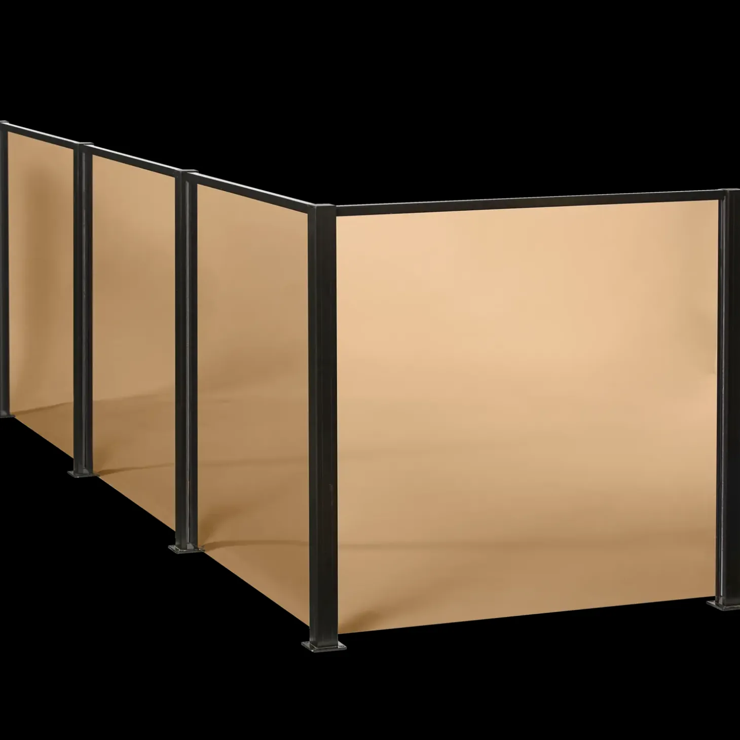 Elmholm hegn m/smoke glas forlængersæt 95 cm