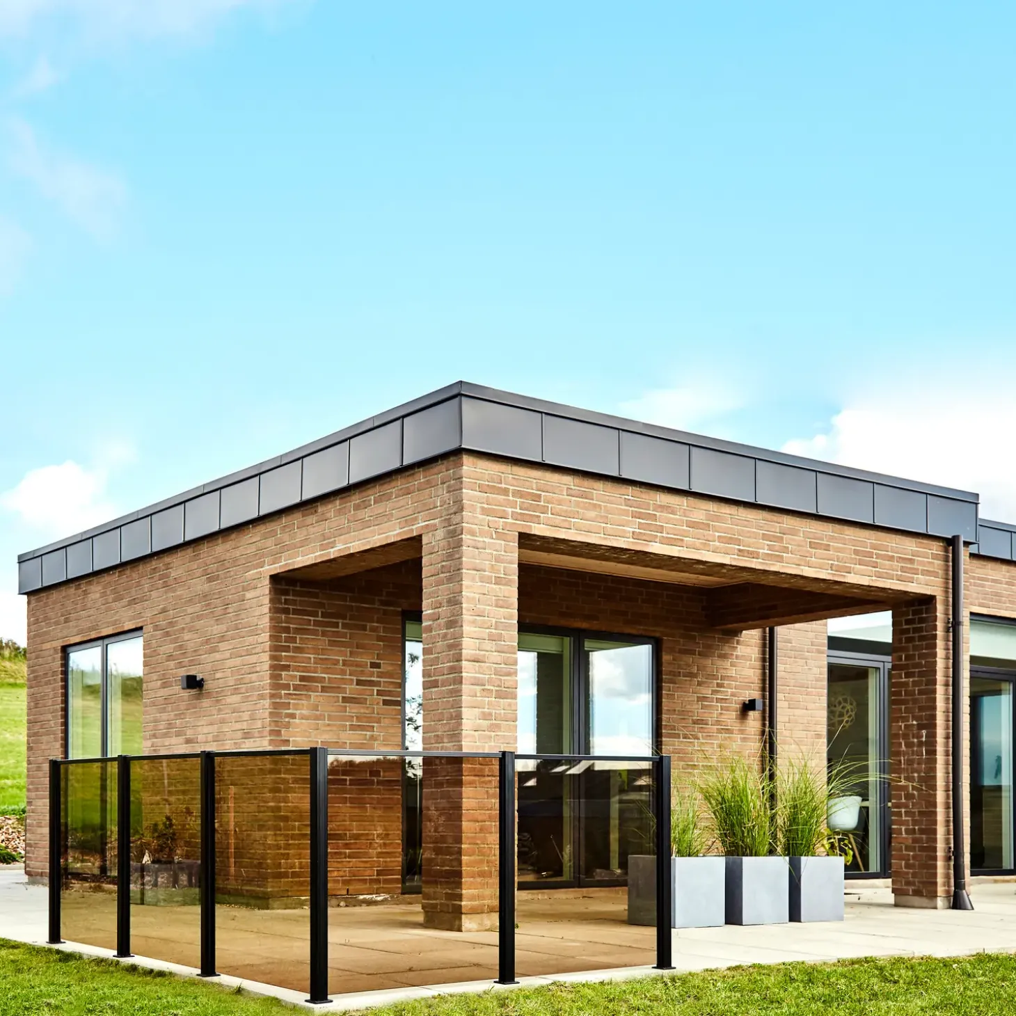 Elmholm hegn m/smoke glas forlængersæt 95 cm