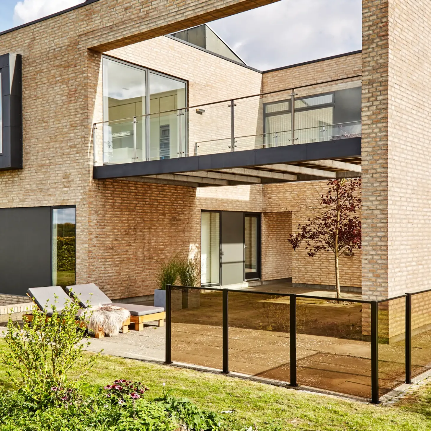 Elmholm hegn m/smoke glas forlængersæt 95 cm