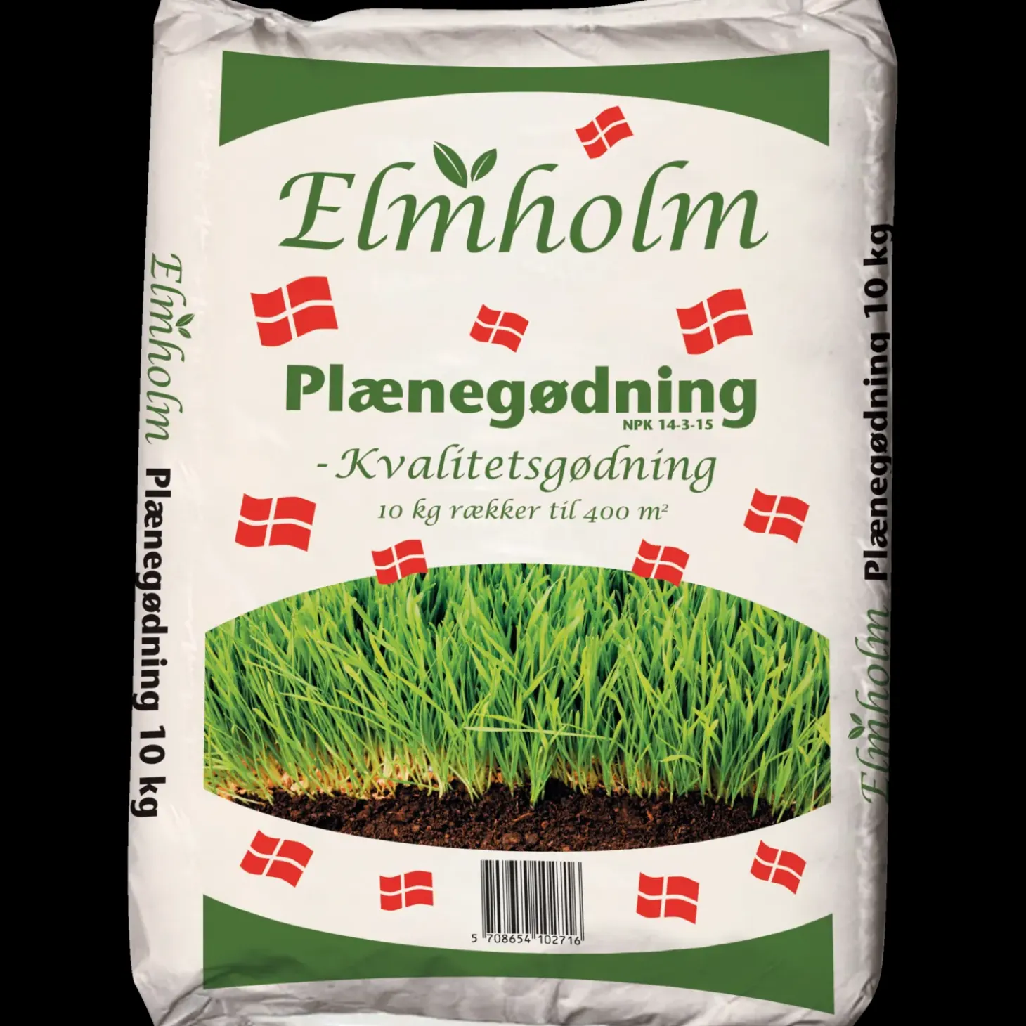 Elmholm NPK 14-3-15 plænegødning 10 kg