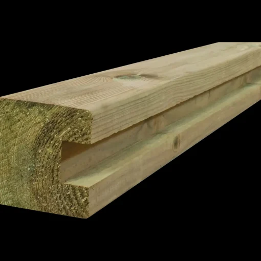 Endestolpe trykimprægneret 97x97 mm længde 2,7 m