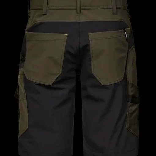 ENGEL 6337 Entire shorts 4-vejs stretch skovgrøn/Sort str. 92