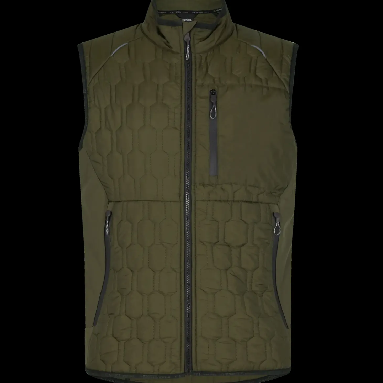 ENGEL X-treme quiltet vest forest grøn str. M