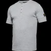F. Engel standard Grandad kortærmet t-shirt grå melange str. S
