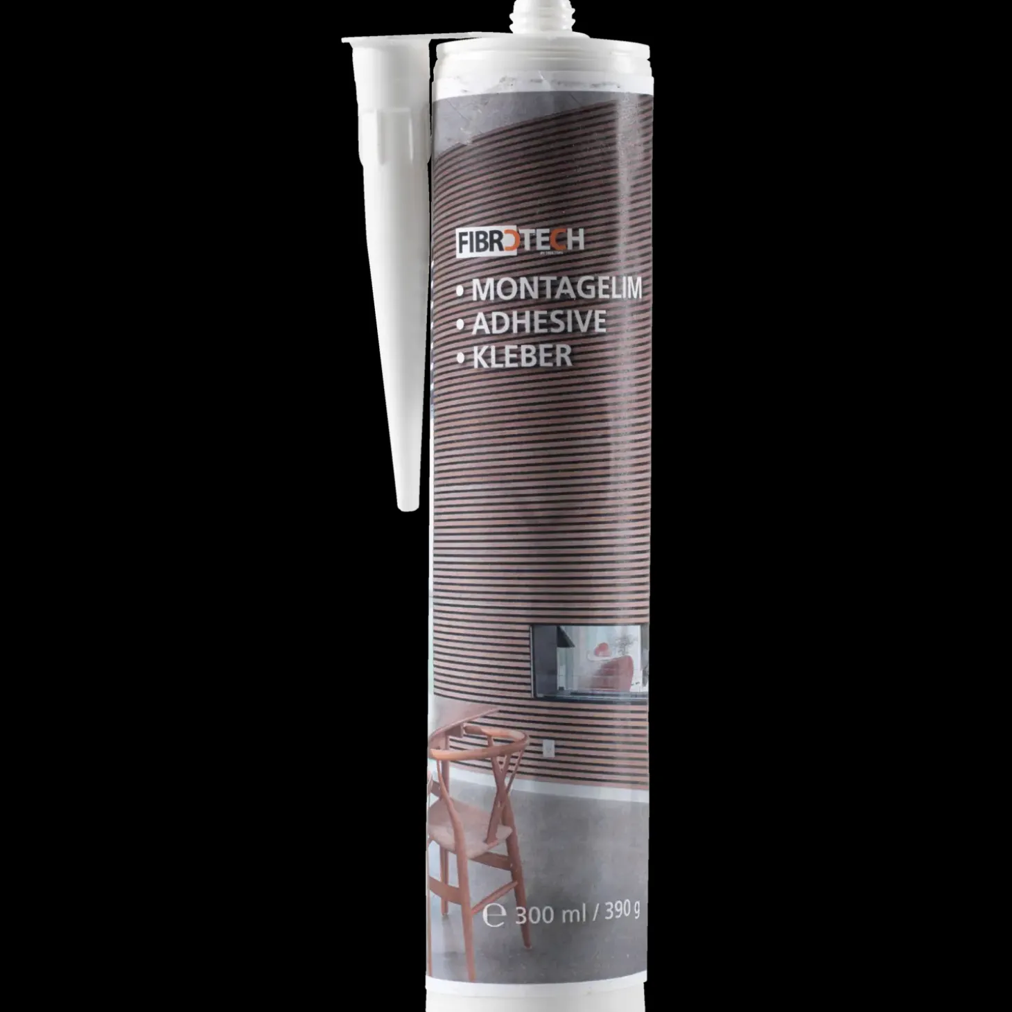 Fibrotech montagelim hvid 300 ml patron