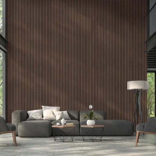 Fibrotech Premium Proff akustikpanel 22x605x3000 mm walnut