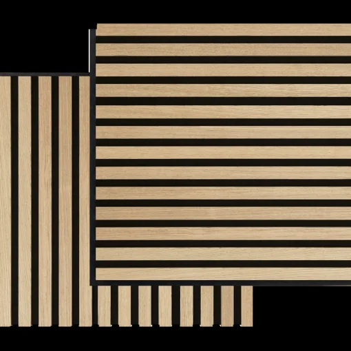 Fibrotech Square akustikpanel 22x520x520 mm ash - pk á 2 stk.