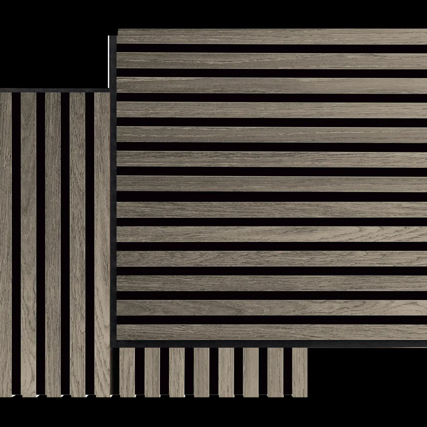 Fibrotech Square akustikpanel 22x520x520 mm grey oak - pk á 2 stk.