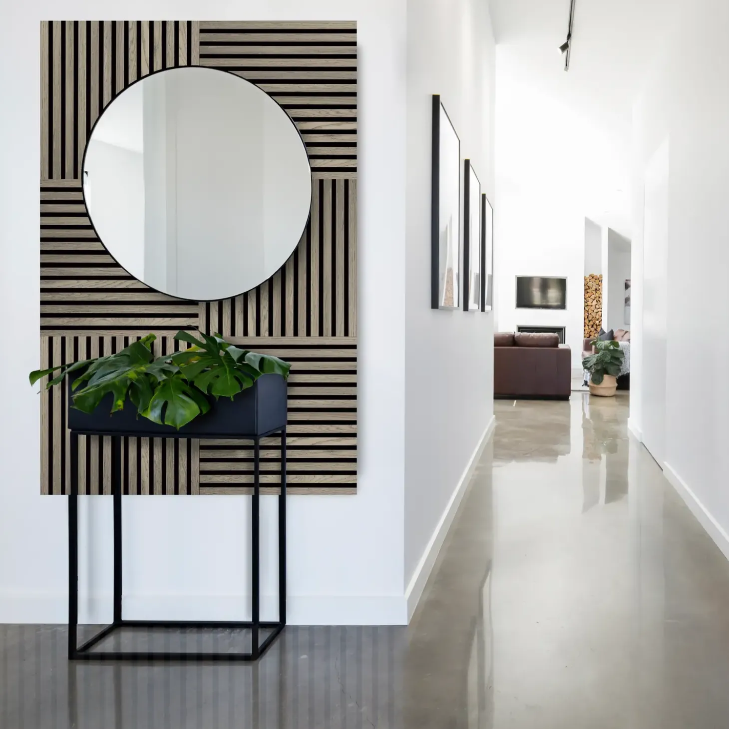 Fibrotech Square akustikpanel 22x520x520 mm grey oak - pk á 2 stk.