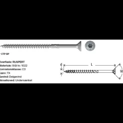 Fischer Basic Fast CTP BT spånskrue 6x90 100 stk