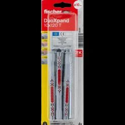 Fischer Duoxpand karmdyvel 10x100  4 stk elforzinket