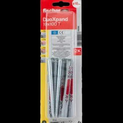 Fischer Duoxpand karmdyvel 10x100  4 stk elforzinket