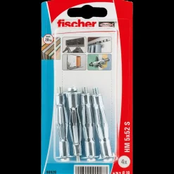 Fischer hulrumsmetaldyvel HM 5 x 52 mm med metrisk skrue SB-kort 4 stk