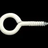 fischer øjnskruekrog 3,8x30 mm hvid 6 stk.