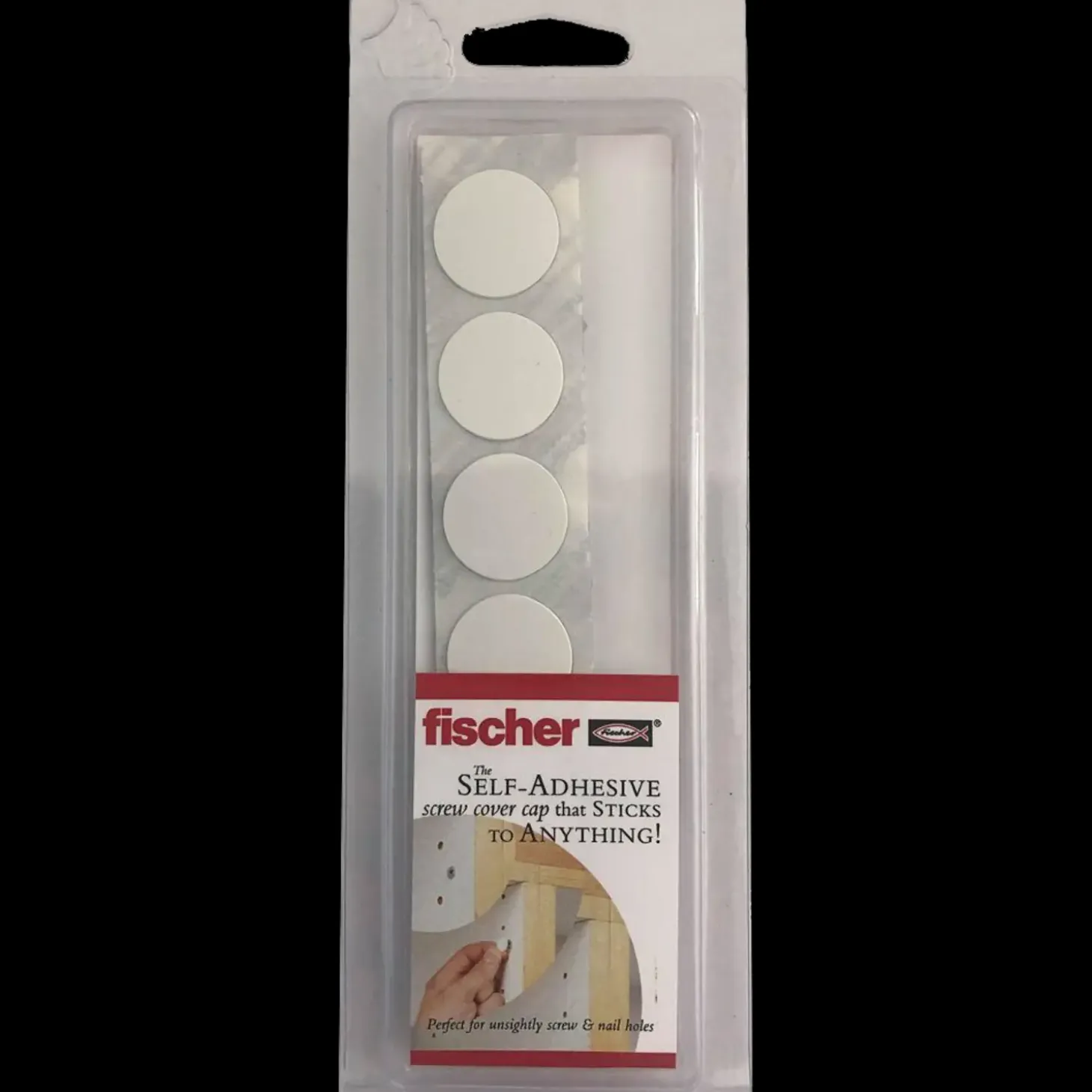 Fischer selvklæbende dækhætter Ø18 mm hvid
