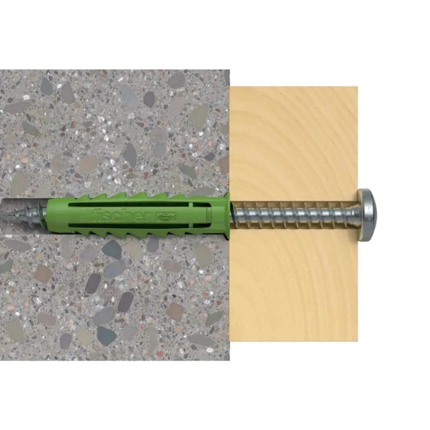 Fischer SX Green dyvel m/krave 6x30 mm 30 stk