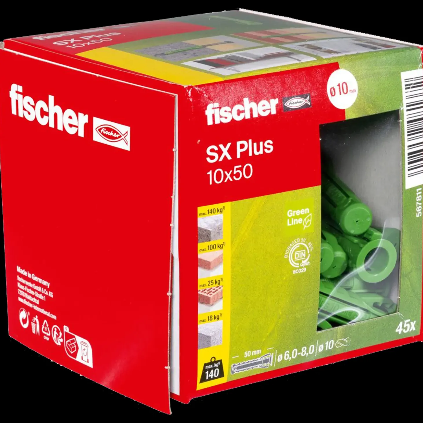 fischer SX Plus Green ekspansionsplug 5x25 mm 90 stk.