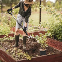 Fiskars Ergonomic spadsspade grå
