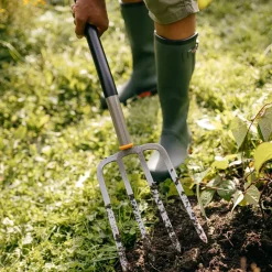 Fiskars ergonomisk havegreb grå