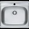 Flow FL31 køkkenvask rustfrit stål 560x500x166 mm