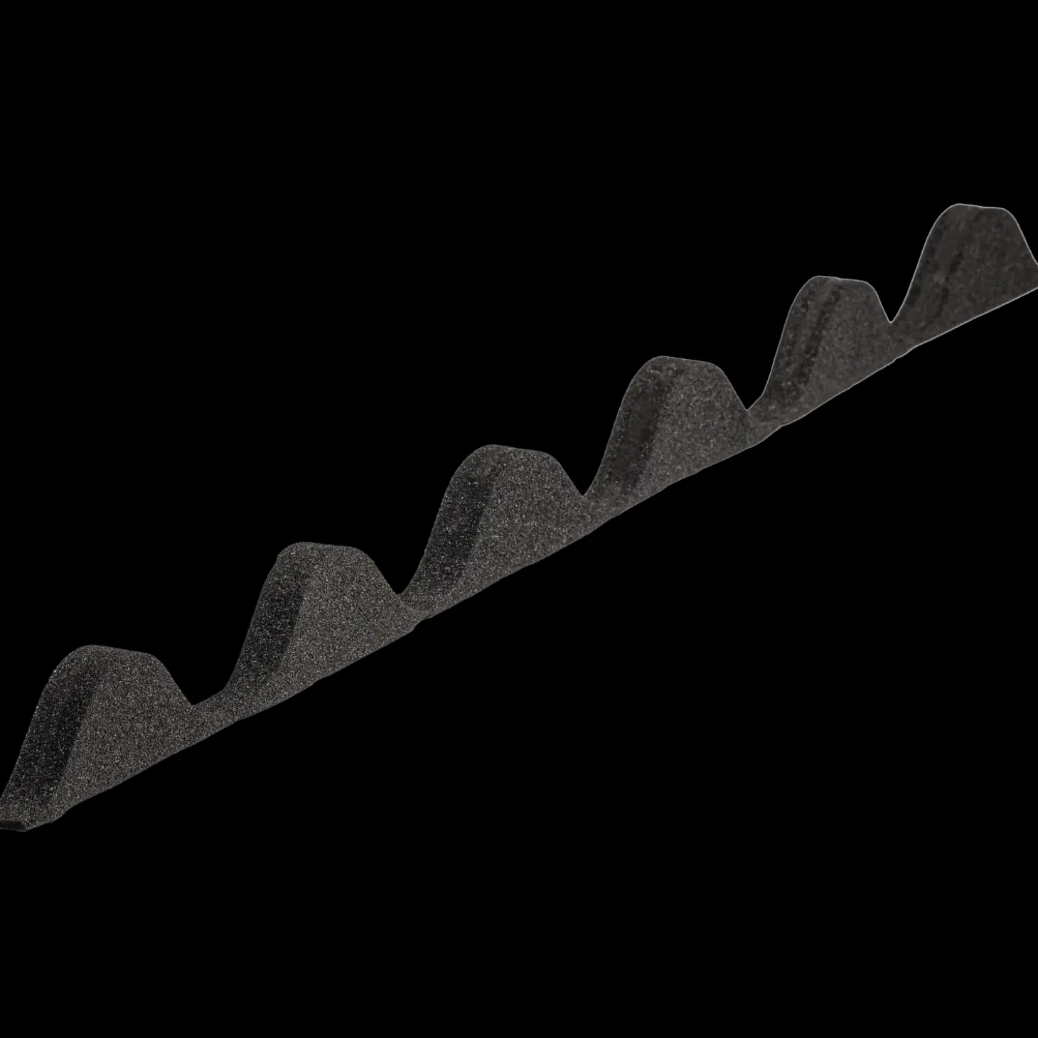 Forzes skumbølgeklods asfaltimprægneret koksgrå