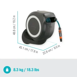 Gardena RollUp M 20 vægslangeboks m/20 m slange hvid
