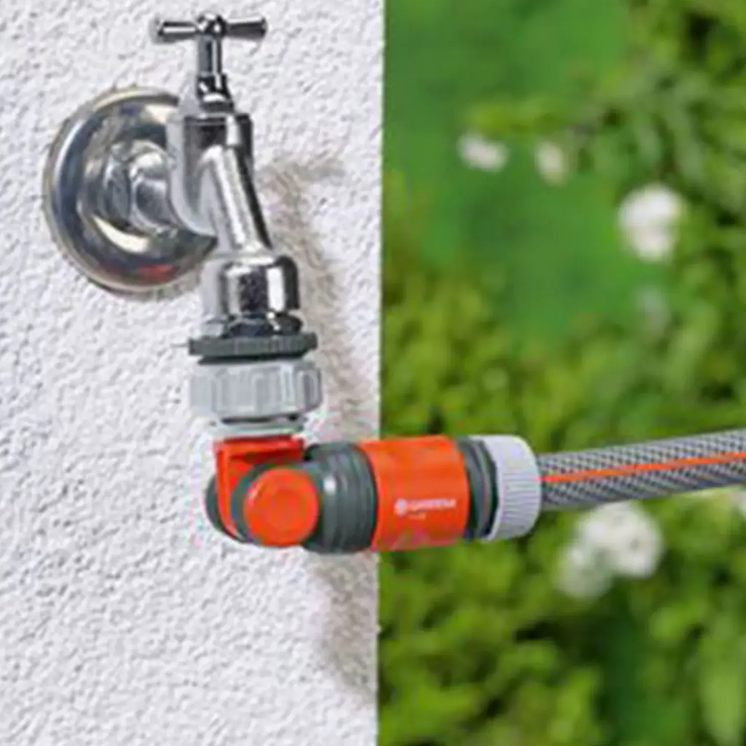 Gardena vinklet hanekobling G1" / G3/4" / G1/2" - 02998-20