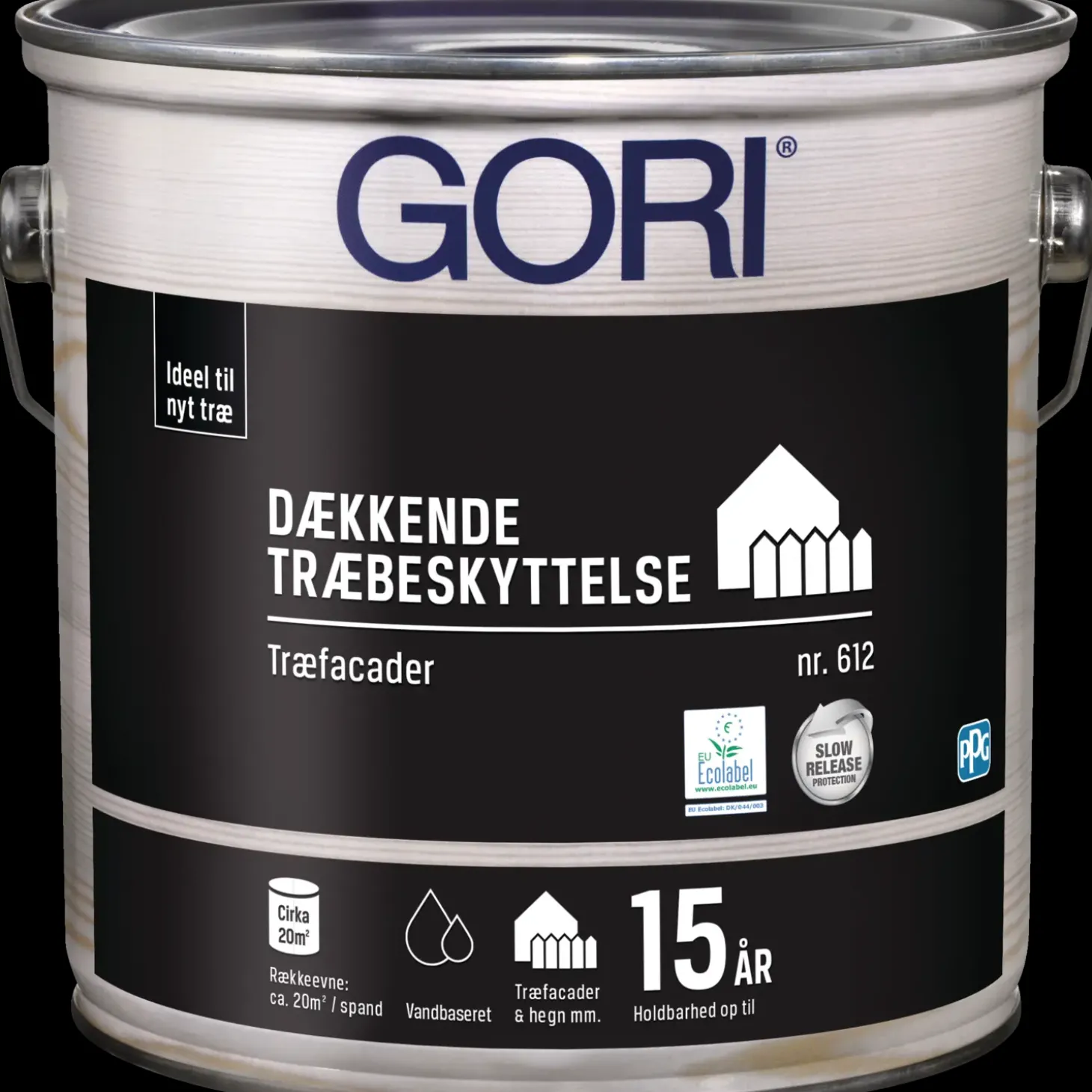 GORI 612 dækkende træbeskyttelse hvid 5 L