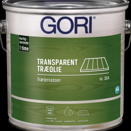GORI 304  transparent træolie træterrasse farveløs 2,5 L