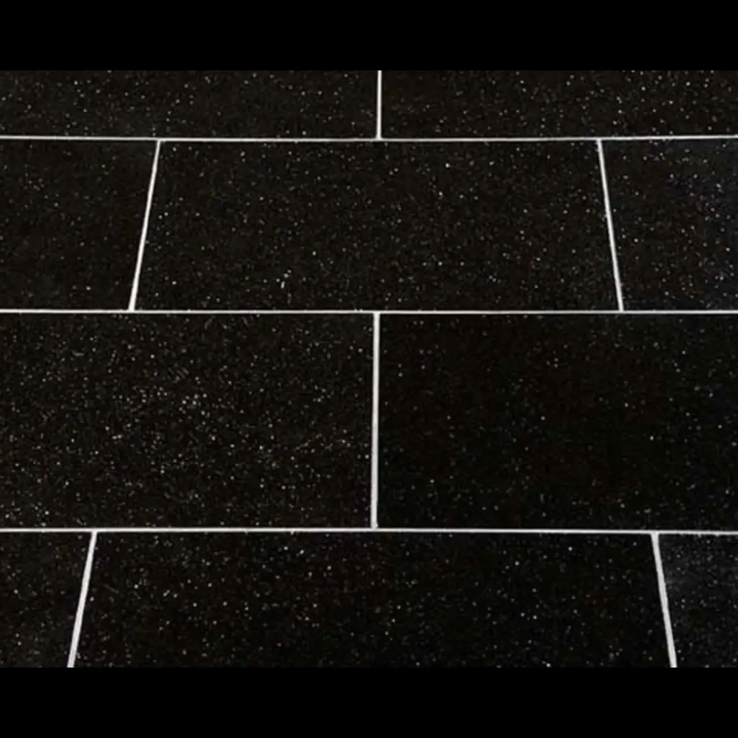 Granitfliser Black Galaxy 30,5x30,5x1 cm sort