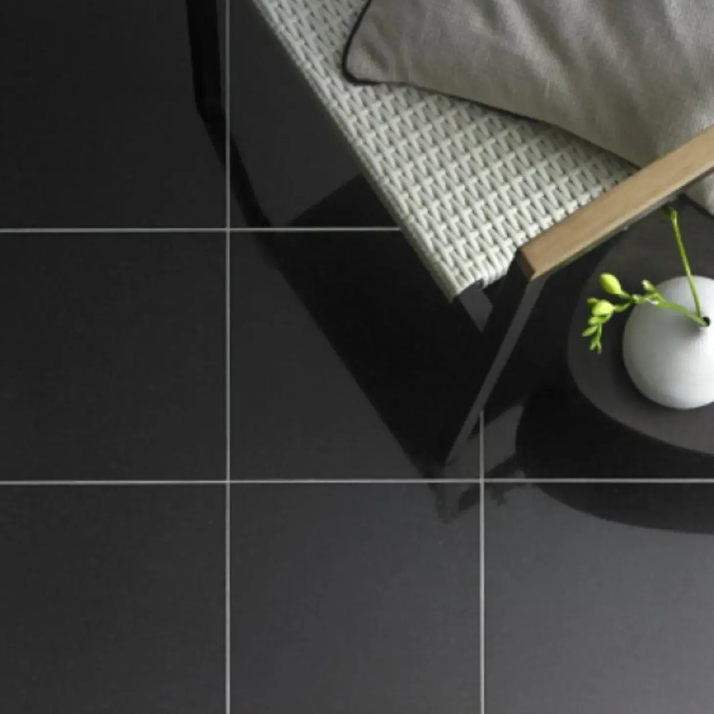 Granitfliser Nero Assoluto Black 30,5x30,5x1 cm