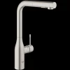 Grohe Essence køkkenarmatur m/udtræk mat stål