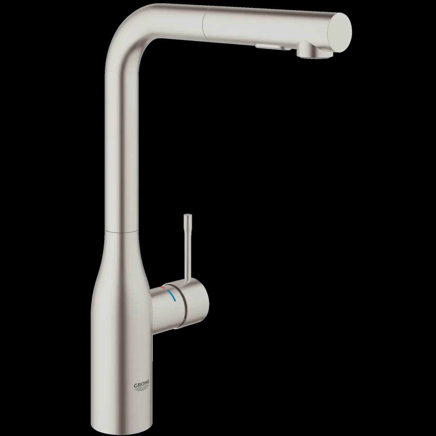 Grohe Essence køkkenarmatur m/udtræk mat stål