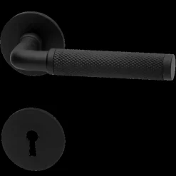 Habo Lexington dørgreb m/nøgleskilt sort