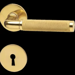 Habo Lexington dørgreb m/nøgleskilt messing