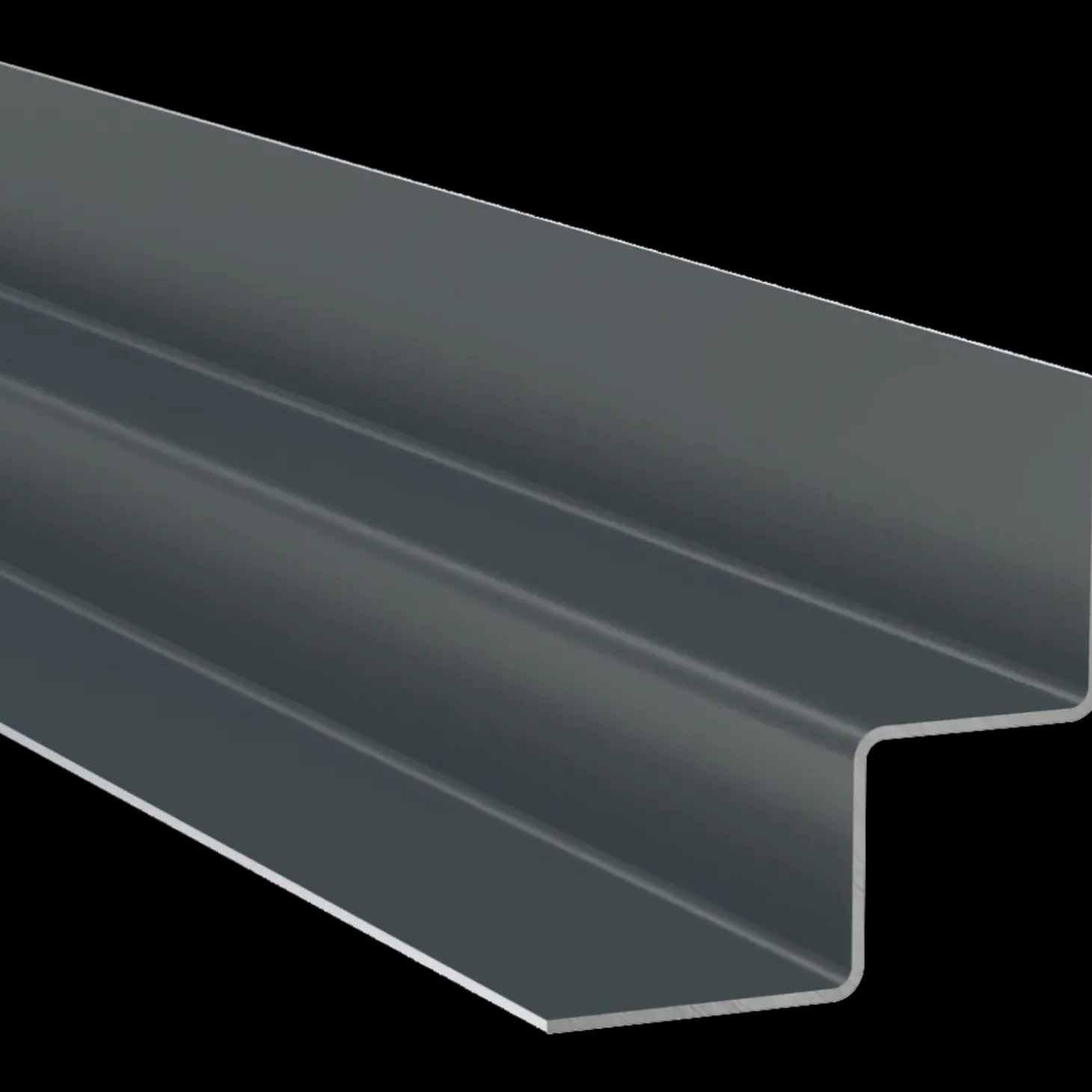 Hadie indvendig hjørne koksgrå 0,8x3000 mm