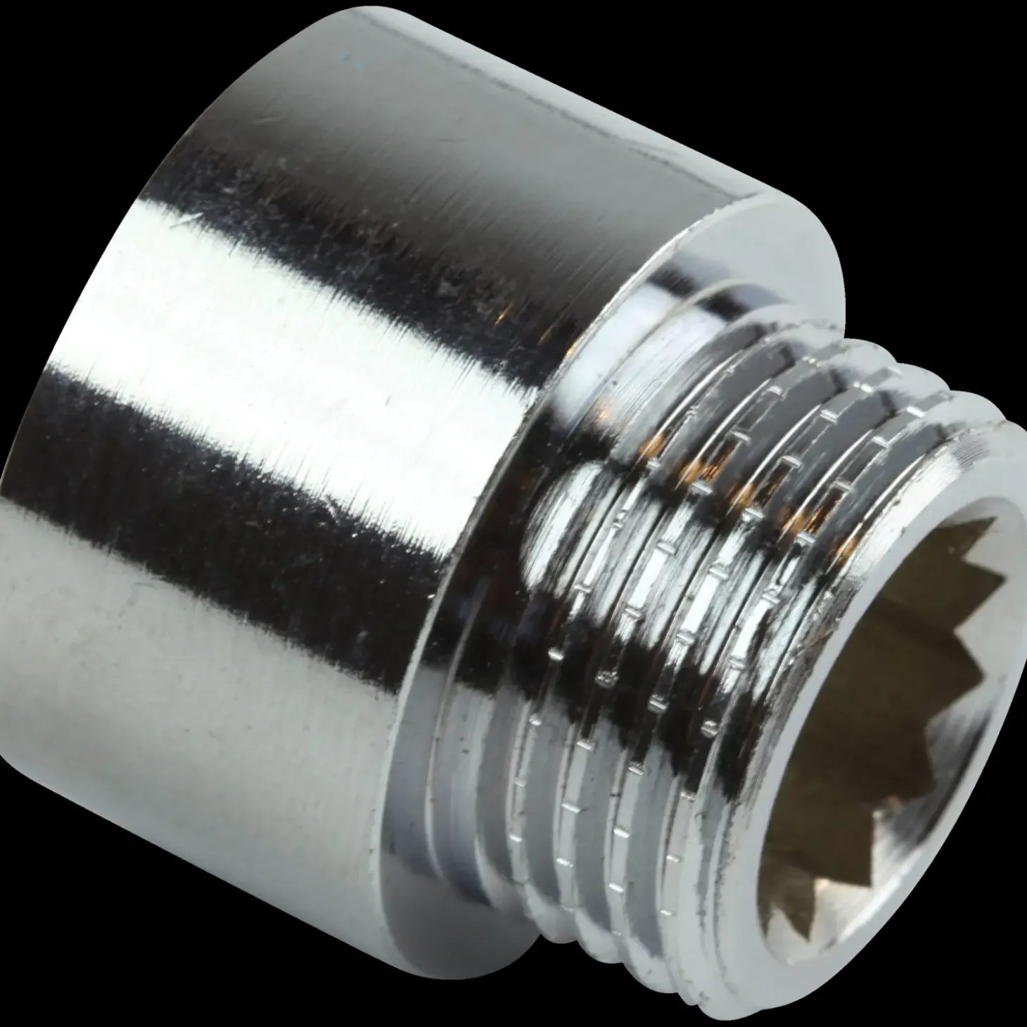 Haneforlænger 1/2"x10 mm krom
