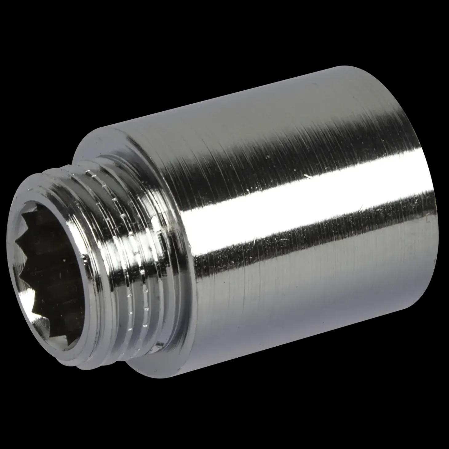 Haneforlænger 1/2"x10 mm krom