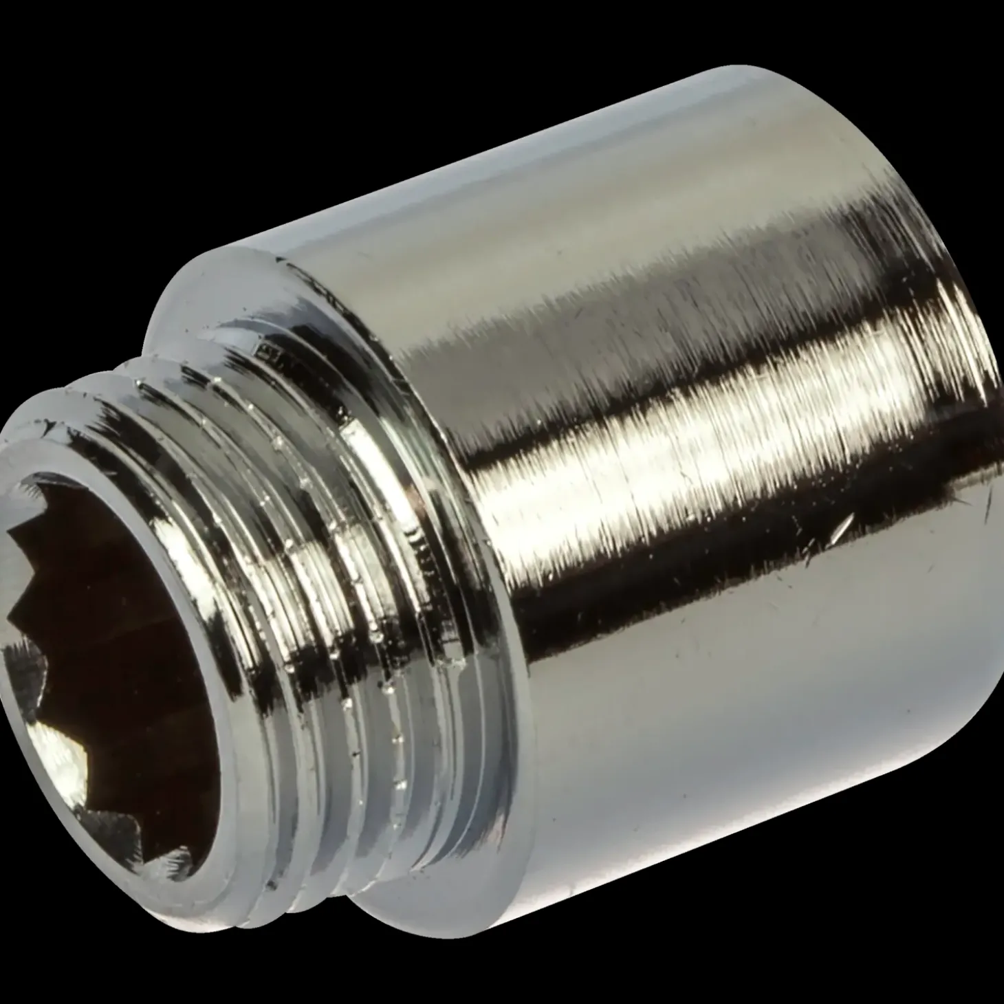 Haneforlænger 1/2"x10 mm krom