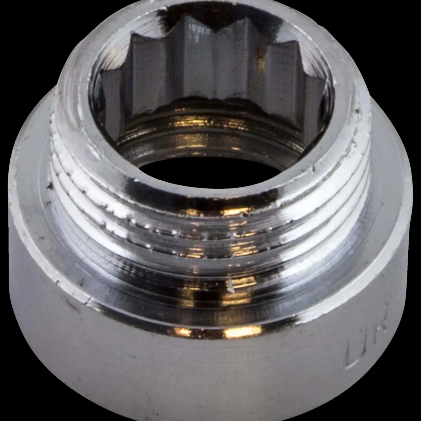 Haneforlænger 1/2"x10 mm krom