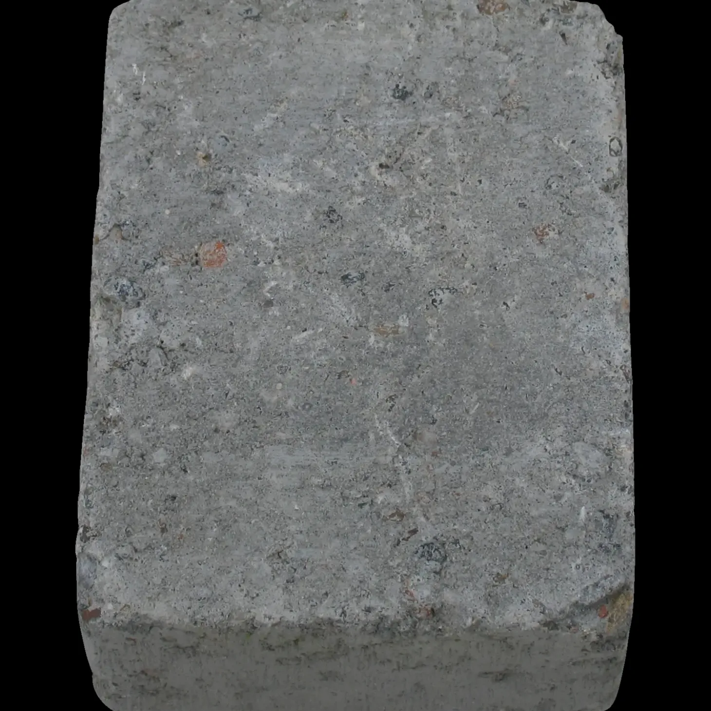 Herregårdssten med rumlet kant 1/2 sten grå 14x10,5x5 cm
