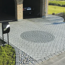 Herregårdssten med rumlet kant Koks 14x21x5 cm