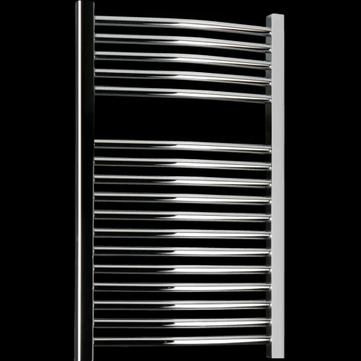 Håndklædetørrer i buet design 500x800 mm krom