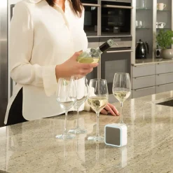 Honeywell trådløs dørklokke med 6 toner, 84 DB med halo hvid